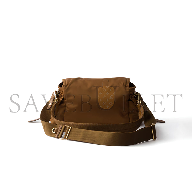 PRADA EXPLORE MEDIUM RE-NYLON SHOULDER BAG WITH FLAP 1BD394 (30*14*10cm)
